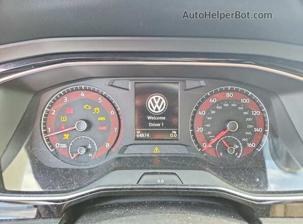 3VWCB7BU5KM243428 2019 VOLKSWAGEN JETTA White Սարքավորումների վահանակի տեսք