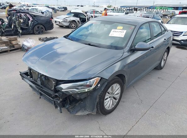 3VWCB7BU6KM170232 2019 VOLKSWAGEN JETTA Серый Передняя левая четверть