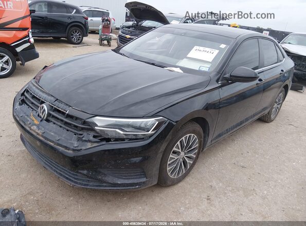 3VWCB7BU7KM185516 2019 VOLKSWAGEN JETTA Black Передня ліва чверть