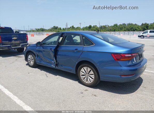 3VWCB7BU7KM226002 2019 VOLKSWAGEN JETTA Blue Trasero izquierdo