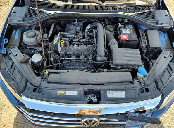 3VWCB7BU7LM037500 2020 VOLKSWAGEN JETTA Синий Вид задней части салона