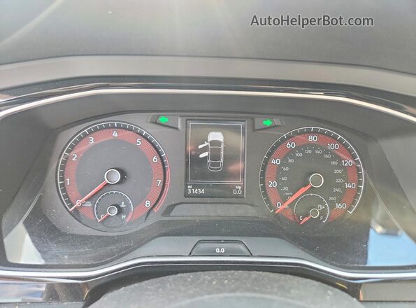 3VWCB7BU7LM074353 2020 VOLKSWAGEN JETTA Синий Вид щитка приборов