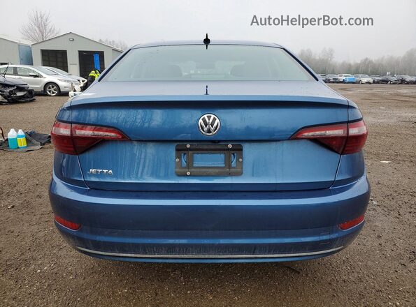 3VWCB7BU9LM037482 2020 VOLKSWAGEN JETTA Blue უკანა ხედი