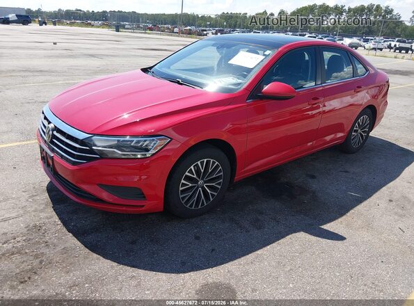3VWCB7BUXKM169052 2019 VOLKSWAGEN JETTA Красный Передняя левая четверть