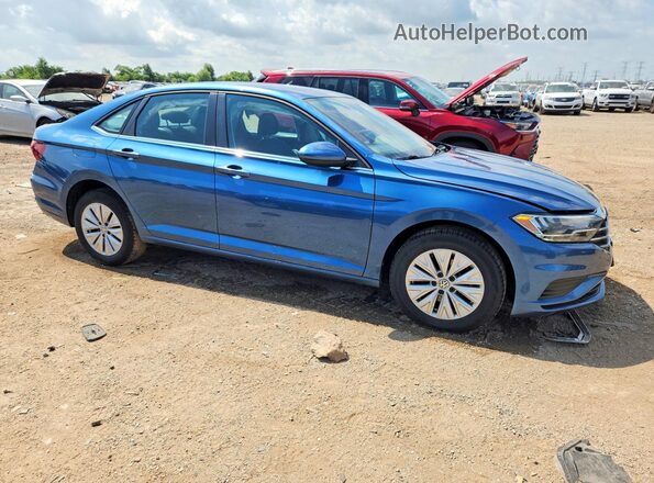 3VWCB7BUXKM243750 2019 VOLKSWAGEN JETTA Blue Delantero derecho