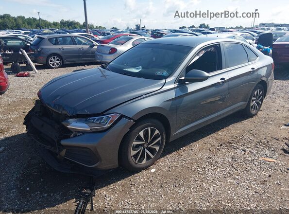 3VWCM7BU5NM030302 2022 VOLKSWAGEN JETTA Gray Передня ліва чверть
