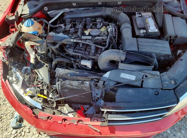 3VWD17AJ2GM400435 2016 VOLKSWAGEN JETTA Red Вид задньої частини салону