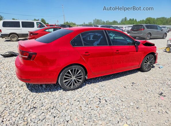 3VWD17AJ2GM400435 2016 VOLKSWAGEN JETTA Red Задня права чверть