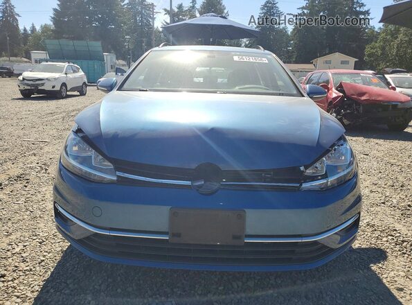 3VWD17AU1JM761950 2018 VOLKSWAGEN GOLF Blue Front view