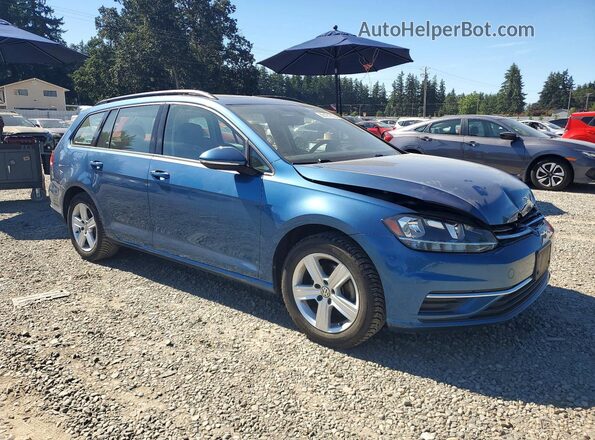 3VWD17AU1JM761950 2018 VOLKSWAGEN GOLF Blue Front right