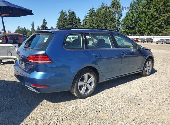 3VWD17AU1JM761950 2018 VOLKSWAGEN GOLF Blue Rear right