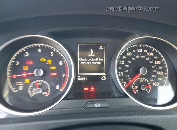3VWD17AU1JM761950 2018 VOLKSWAGEN GOLF Blue Instrument cluster view