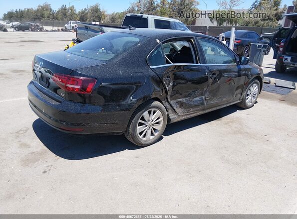 3VWD67AJ1GM259388 2016 VOLKSWAGEN JETTA Black Задня права чверть