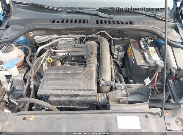3VWD67AJ2GM217702 2016 VOLKSWAGEN JETTA Blue უკანა ხედი