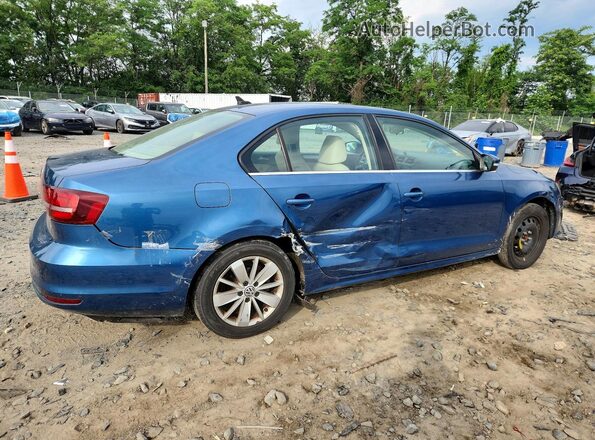 3VWD67AJ7GM341982 2016 VOLKSWAGEN JETTA Blue Trasero derecho