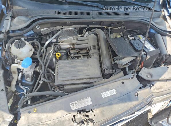 3VWD67AJ7GM351525 2016 VOLKSWAGEN JETTA Blue Widok wnętrza z tyłu