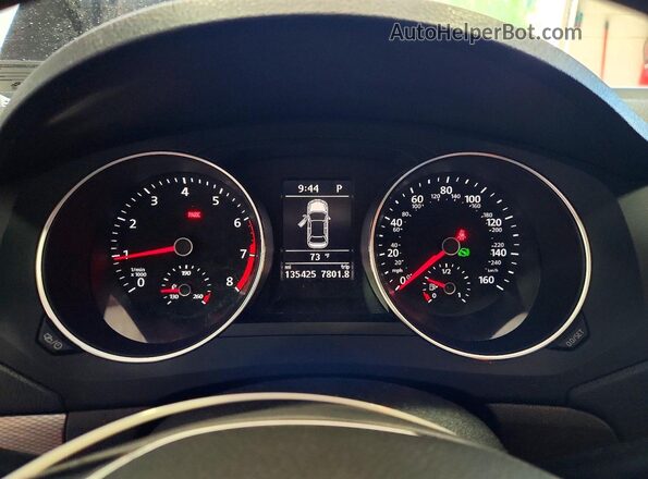 3VWDB7AJ0HM325104 2017 VOLKSWAGEN JETTA Black Вид щитка приладів
