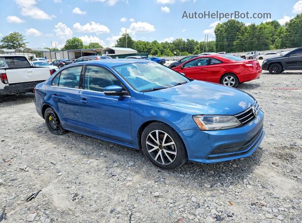 3VWDB7AJ1HM291951 2017 VOLKSWAGEN JETTA Синий Передняя правая четверть