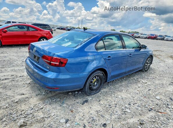 3VWDB7AJ1HM291951 2017 VOLKSWAGEN JETTA Синий Задняя правая четверть