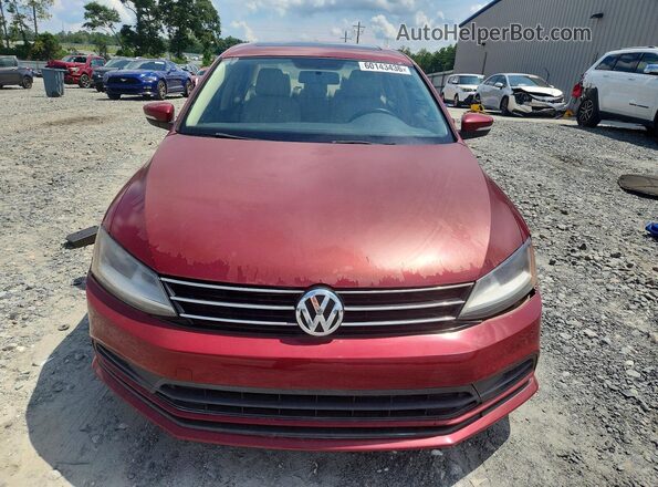 3VWDB7AJ2HM336878 2017 VOLKSWAGEN JETTA Бордовый Вид спереди