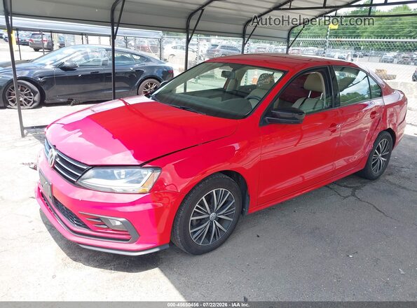 3VWDB7AJ2JM230517 2018 VOLKSWAGEN JETTA Красный Передняя левая четверть