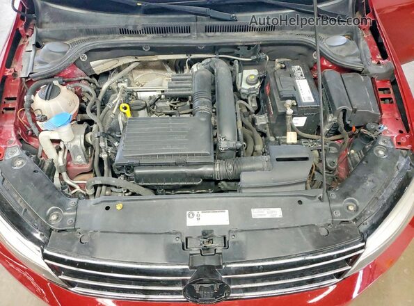 3VWDB7AJ3HM368769 2017 VOLKSWAGEN JETTA Red უკანა სალონის ხედი