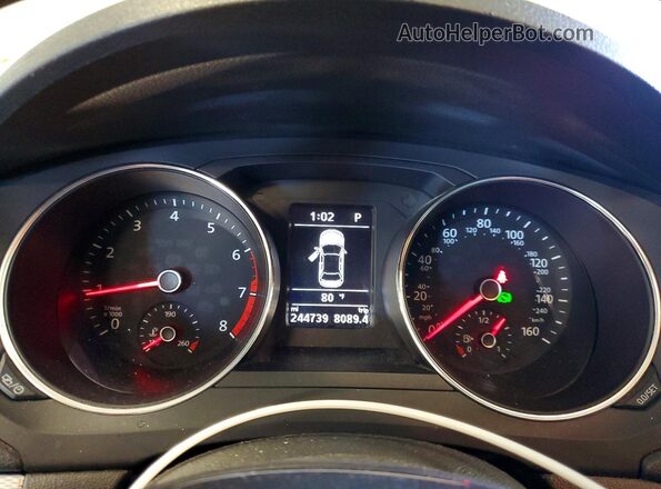 3VWDB7AJ4HM237740 2017 VOLKSWAGEN JETTA White Instrument cluster view