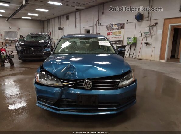 3VWDB7AJ4HM388545 2017 VOLKSWAGEN JETTA Синий Вид щитка приборов