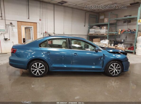 3VWDB7AJ4HM388545 2017 VOLKSWAGEN JETTA Синий Вид задней части салона