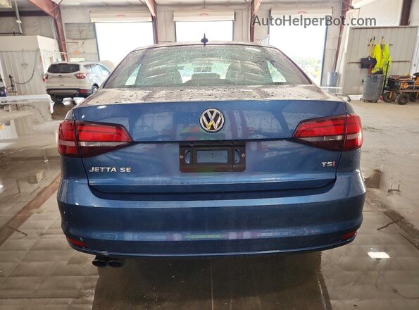 3VWDB7AJ6HM233902 2017 VOLKSWAGEN JETTA Blue Հետևի տեսք