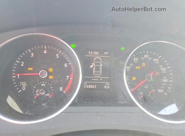 3VWDB7AJ9HM217015 2017 VOLKSWAGEN JETTA Серый Вид щитка приборов