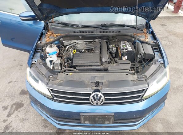 3VWDB7AJXHM375329 2017 VOLKSWAGEN JETTA Blue Հետևի տեսք
