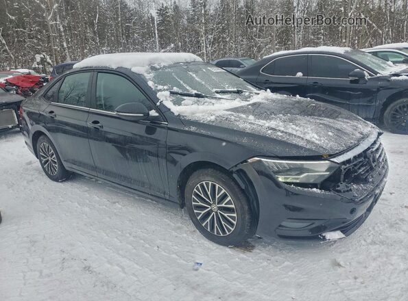 3VWE57BU0KM062706 2019 VOLKSWAGEN JETTA Черный Передняя правая четверть