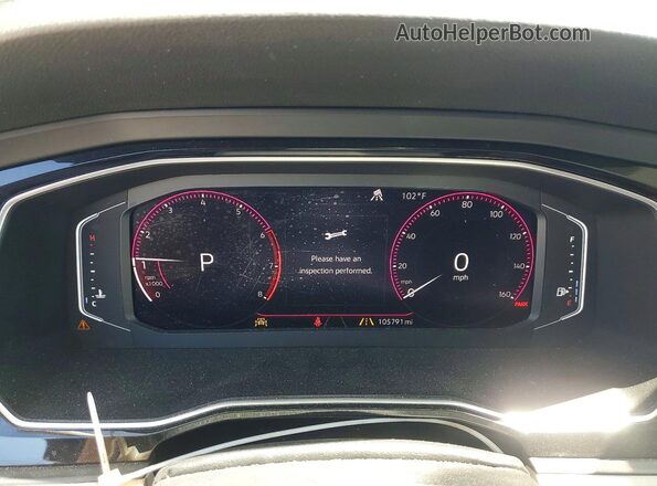 3VWE57BU2KM035510 2019 VOLKSWAGEN JETTA Black Вид щитка приладів