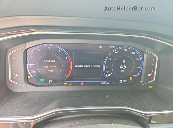 3VWE57BU3KM103121 2019 VOLKSWAGEN JETTA White Widok zestawu wskaźników