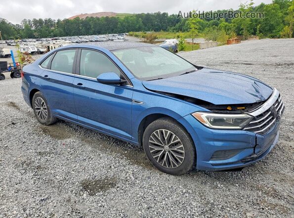 3VWE57BU4KM084482 2019 VOLKSWAGEN JETTA Blue წინა მარჯვენა