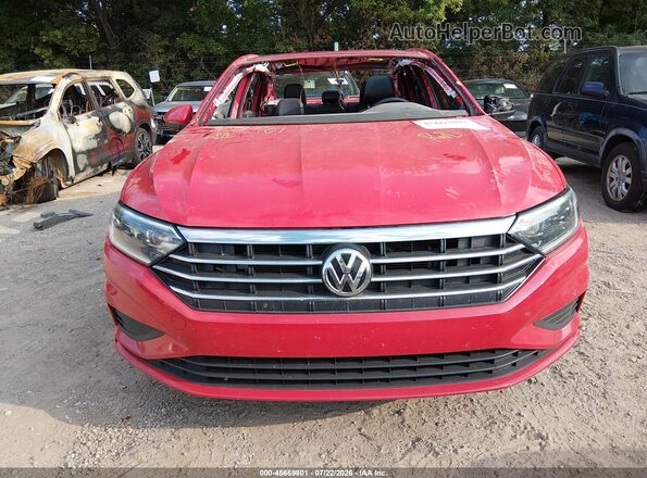 3VWE57BU4KM117268 2019 VOLKSWAGEN JETTA Red Widok wnętrza z tyłu