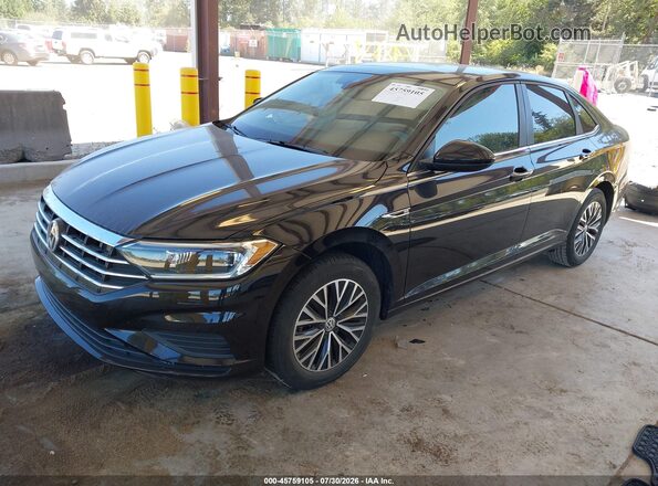 3VWE57BU5KM204841 2019 VOLKSWAGEN JETTA Черный Передняя левая четверть