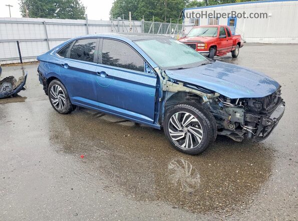 3VWE57BU7MM084625 2021 VOLKSWAGEN JETTA Blue Առջևի աջ