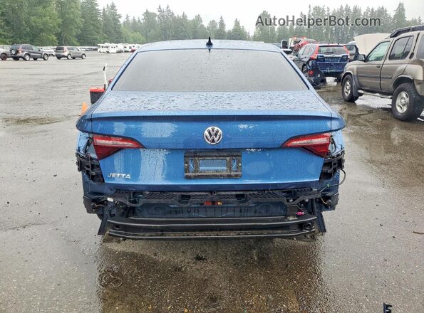 3VWE57BU7MM084625 2021 VOLKSWAGEN JETTA Blue Հետևի տեսք
