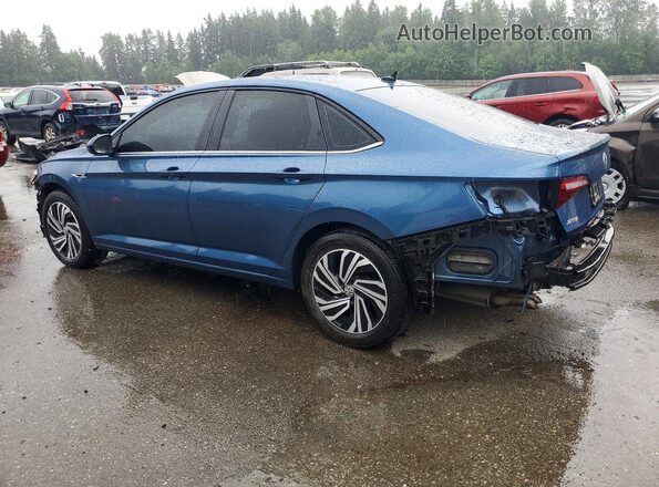 3VWE57BU7MM084625 2021 VOLKSWAGEN JETTA Blue Հետևի ձախ