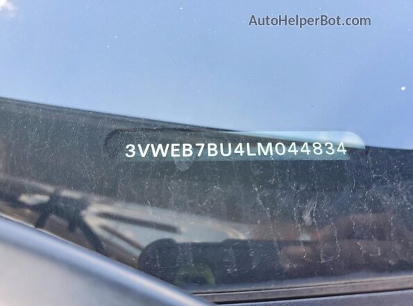 3VWEB7BU4LM044834 2020 VOLKSWAGEN JETTA Gray Շարժիչի բաժամունքի տեսք