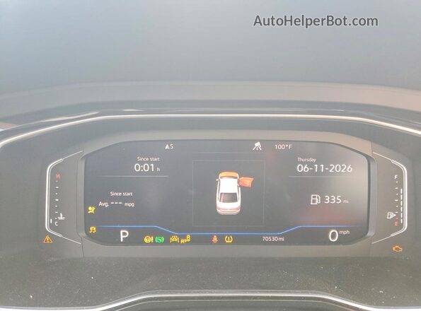 3VWEB7BU4LM044834 2020 VOLKSWAGEN JETTA Gray Սարքավորումների վահանակի տեսք