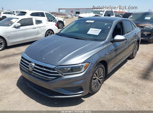 3VWEB7BUXKM125366 2019 VOLKSWAGEN JETTA Gray Front left