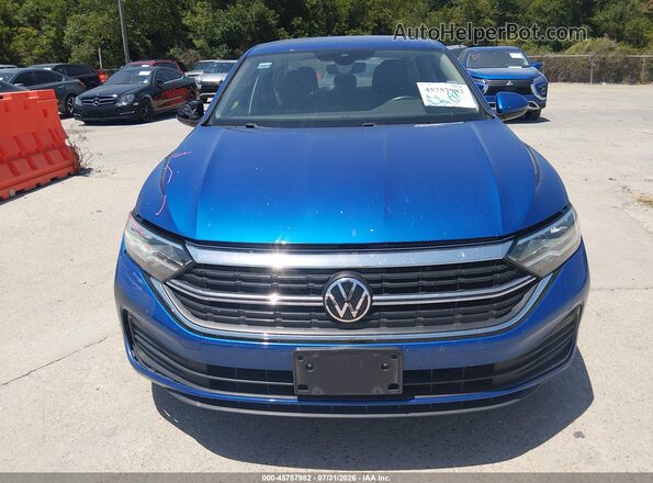 3VWEM7BU2RM051865 2024 VOLKSWAGEN JETTA Blue Widok zestawu wskaźników