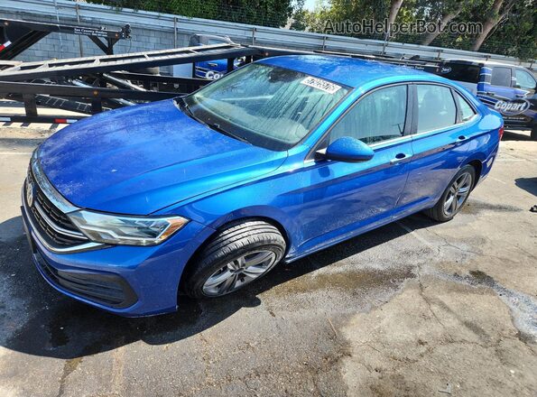 3VWEM7BU5RM033490 2024 VOLKSWAGEN JETTA Blue Vista de la etiqueta del VIN