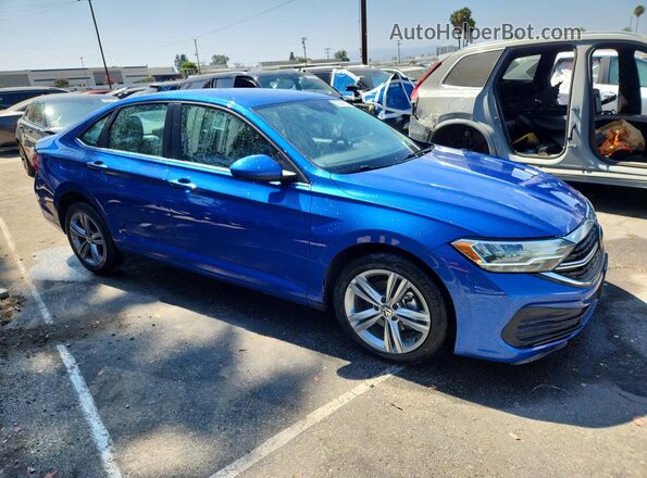 3VWEM7BU5RM033490 2024 VOLKSWAGEN JETTA Blue Delantero derecho
