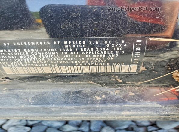 3VWEM7BU6RM049133 2024 VOLKSWAGEN JETTA Black Vista del compartimento del motor