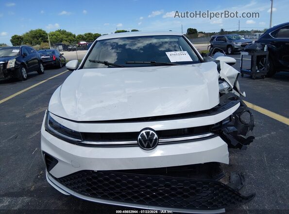 3VWEX7BUXSM067664 2025 VOLKSWAGEN JETTA White Սարքավորումների վահանակի տեսք