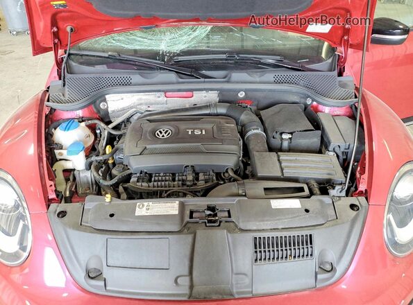 3VWF17AT0HM606798 2017 VOLKSWAGEN BEETLE Розовый Вид задней части салона